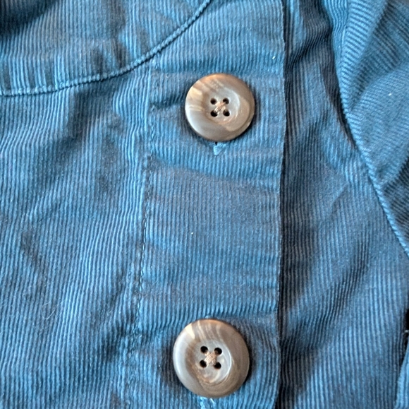 Hanna Andersson Girls Crochet Bow Corduroy Button Long Sleeve Cotton Dress - Picture 5 of 10